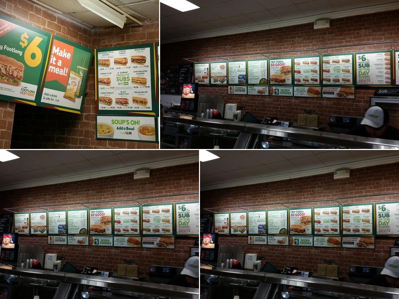 Subway Menu