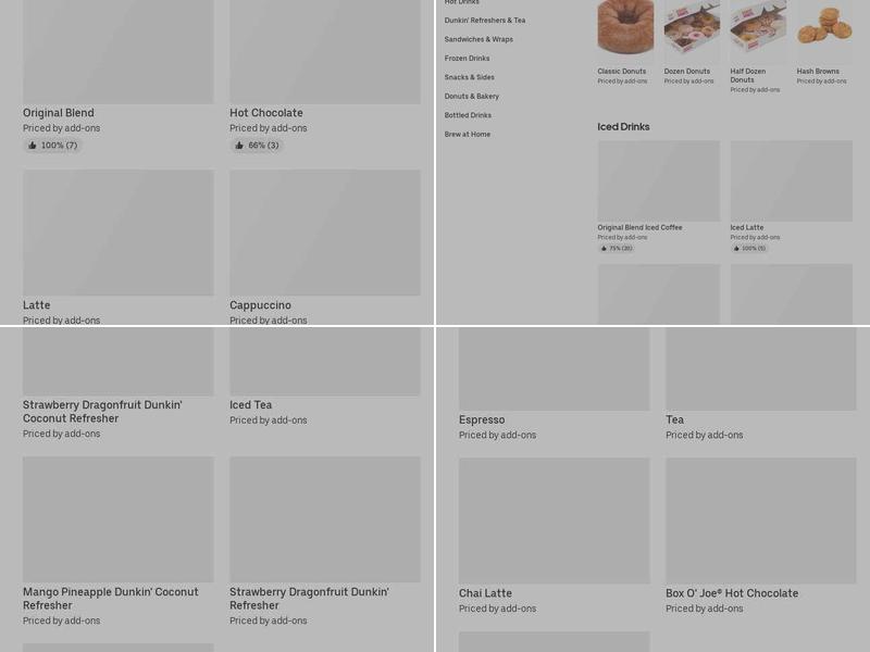 Dunkin' Menu