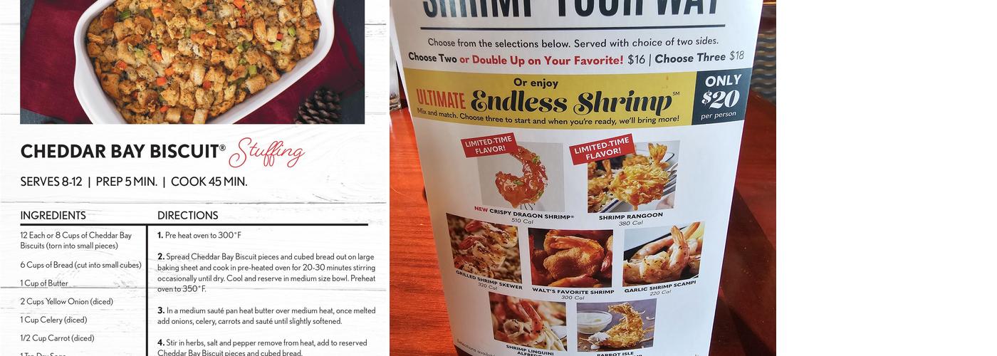 Red Lobster Menu