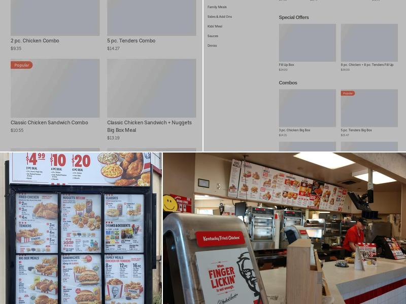 KFC Menu