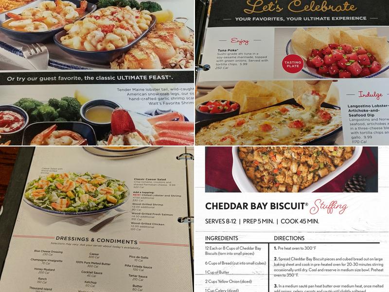 Red Lobster Menu
