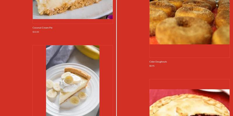 Apple Barn Menu