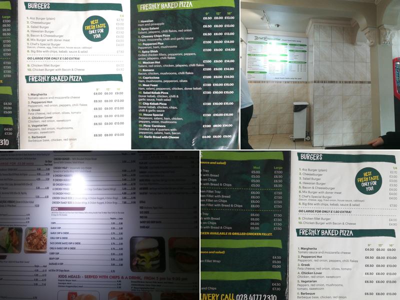 Brief Encounter Menu