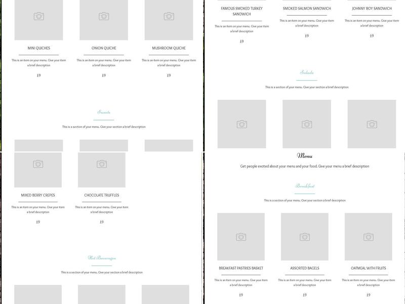 The Dinner Bell Bistro Menu