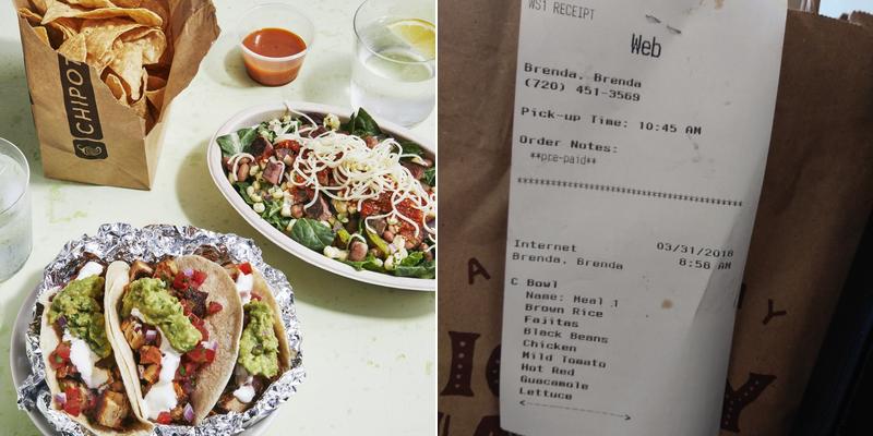 Chipotle Mexican Grill Menu