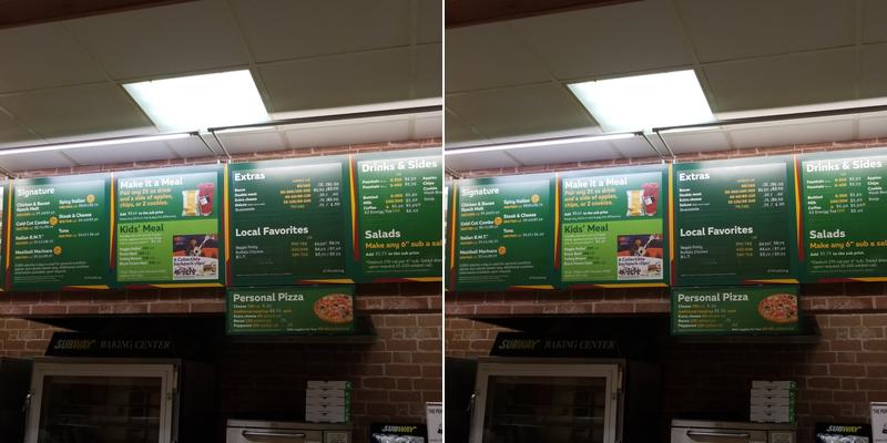 Subway Menu
