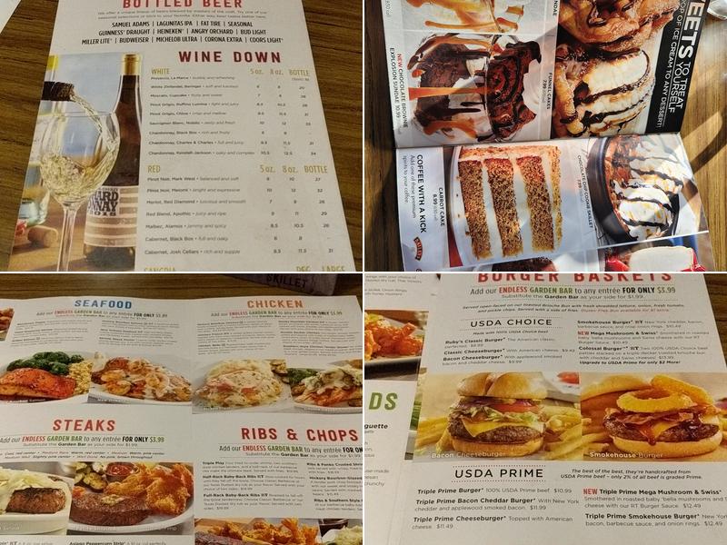 Ruby Tuesday Menu