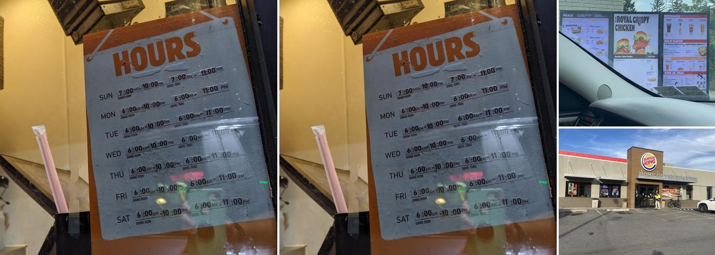 Burger King Menu