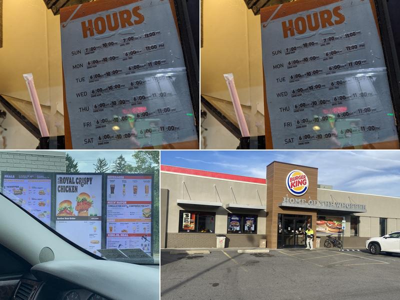 Burger King Menu