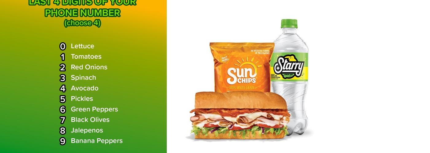 Subway Menu