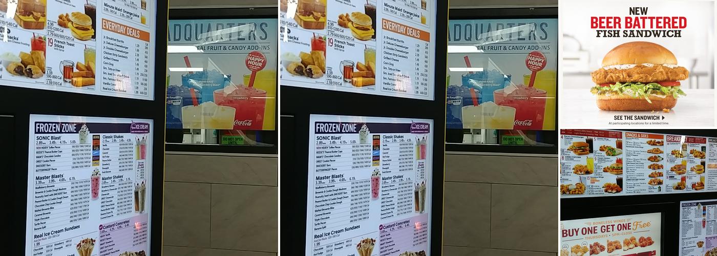 Sonic Drive-In Menu