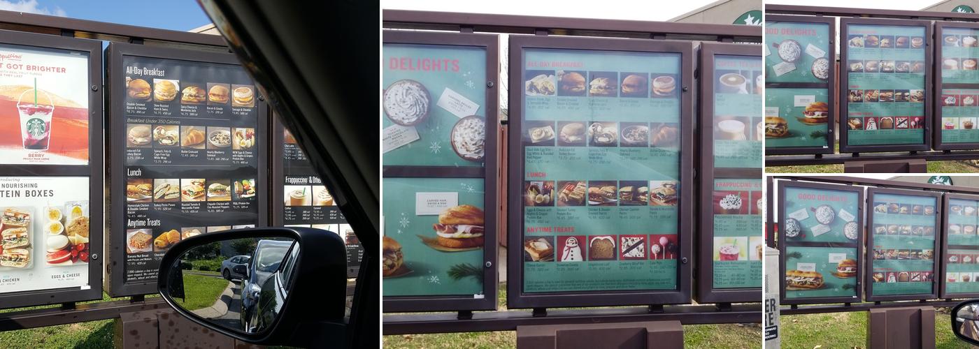 Starbucks Coffee Company Menu