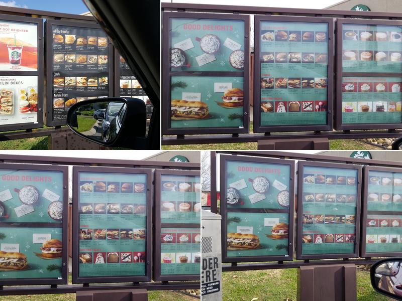 Starbucks Coffee Company Menu
