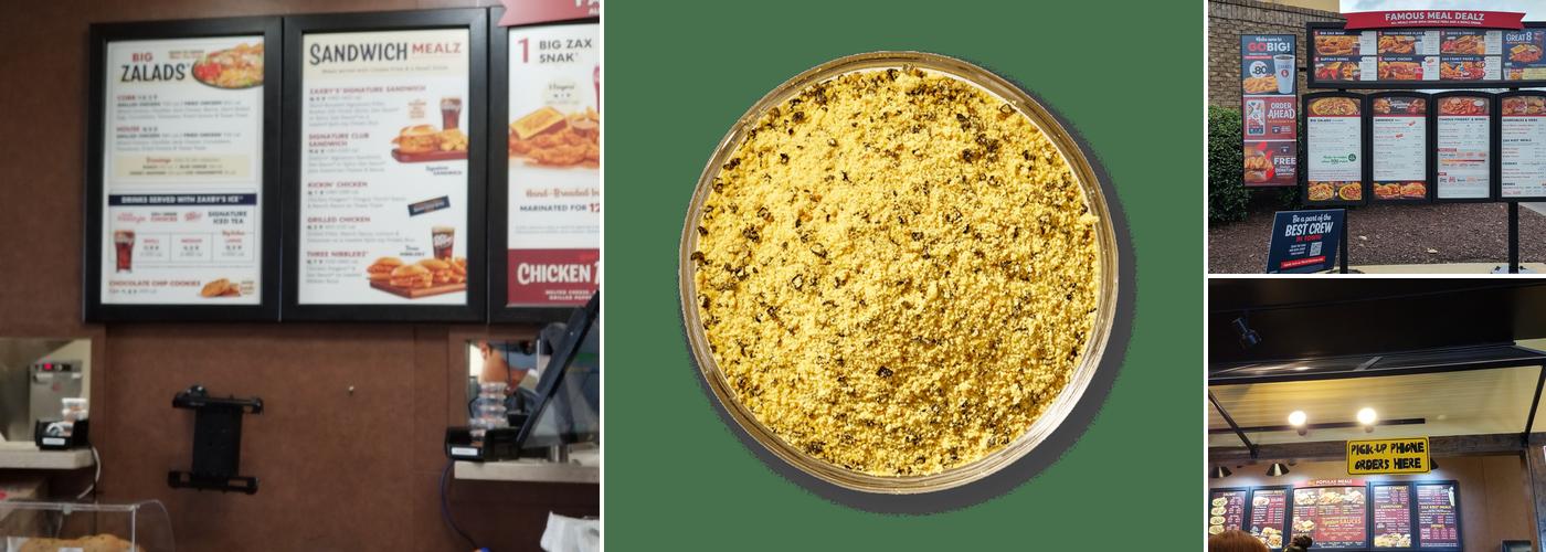 Zaxbys Chicken Fingers & Buffalo Wings Menu