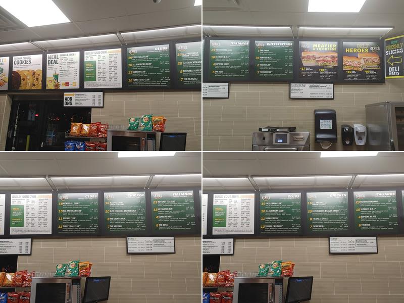 Subway Menu