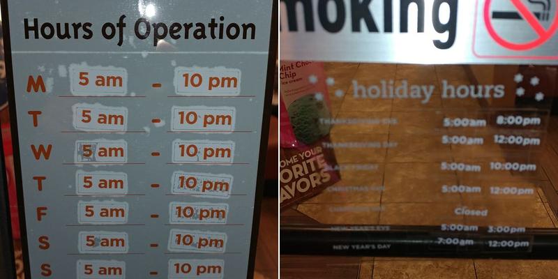 Dunkin' Menu
