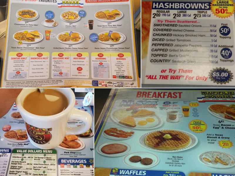 Waffle House Menu