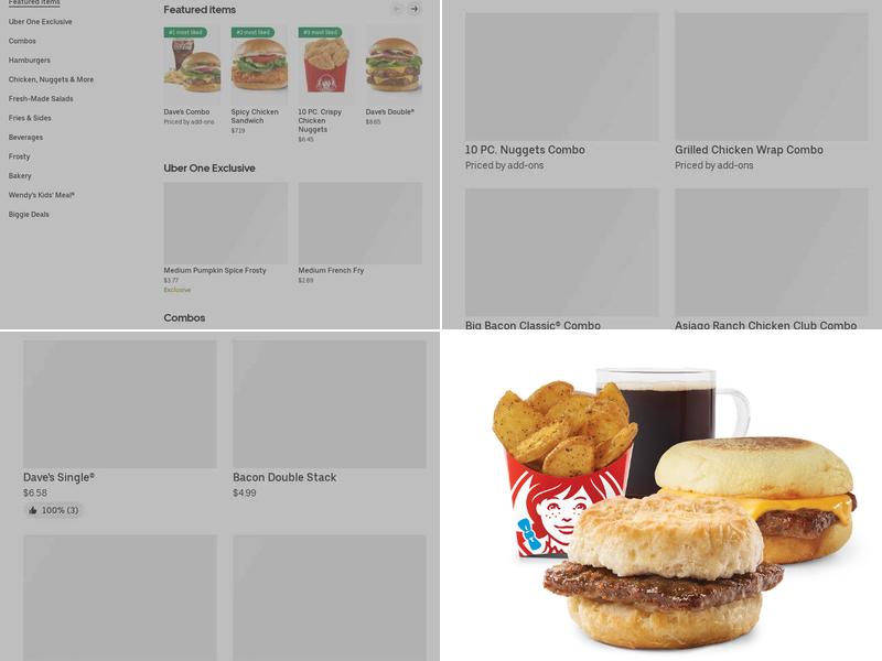 Wendy's Menu