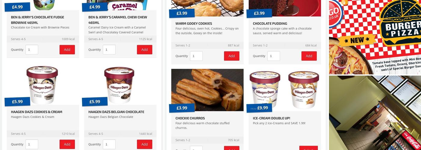 Pizza Go Go Tunbridge Wells Menu