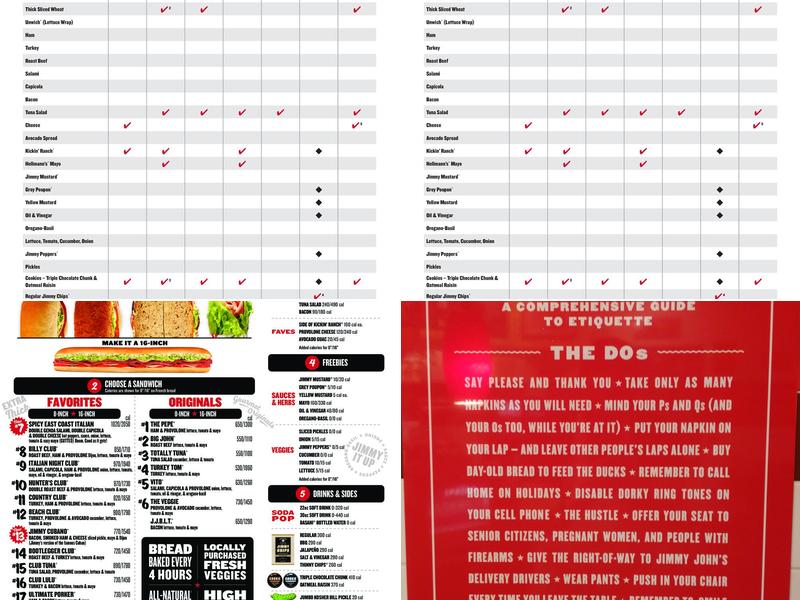 Jimmy John's Menu