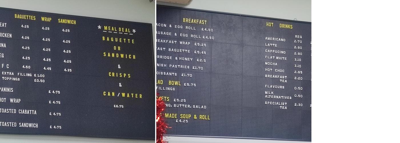 Lunch - Deliciously handmade Menu