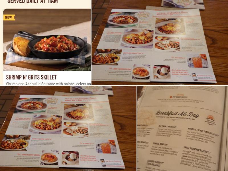 Cracker Barrel Old Country Store Menu