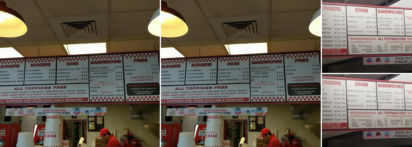 Five Guys Menu