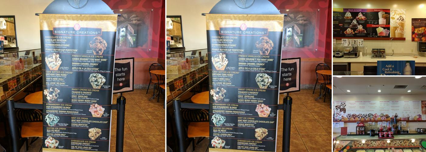Cold Stone Creamery Menu