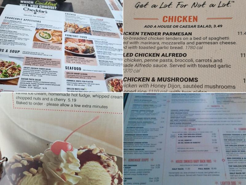 Cheddar's Scratch Kitchen Menu