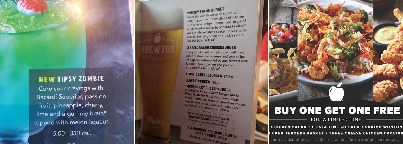 Applebee's Grill + Bar Menu