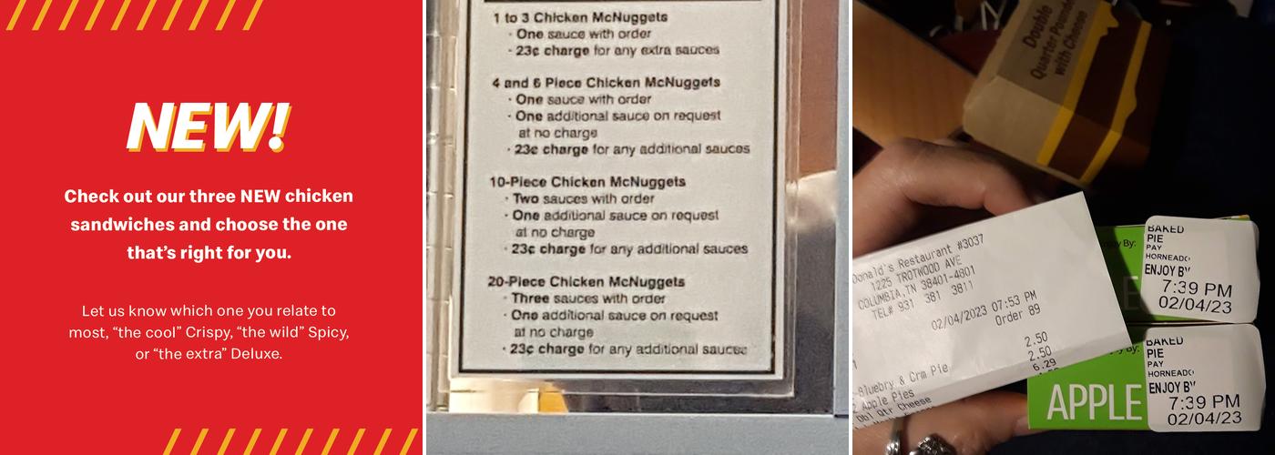 McDonald's Menu
