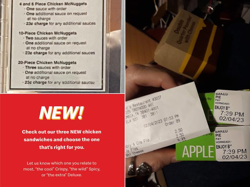 McDonald's Menu