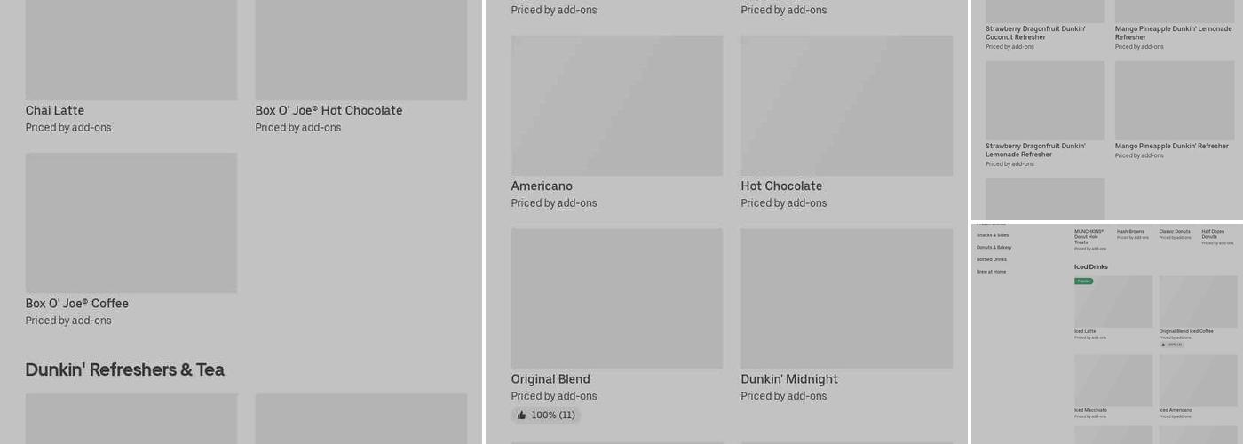 Dunkin' Menu