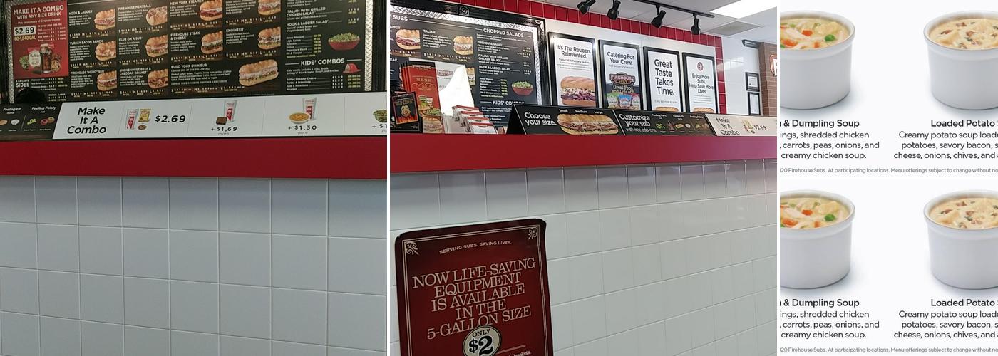 Firehouse Subs Columbia Pointe Menu