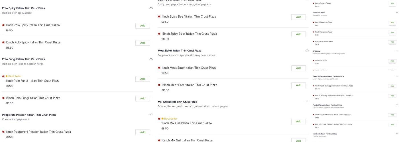 Pizza Palace Dewsbury Menu