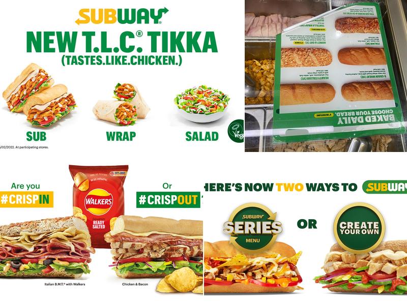 Subway Menu