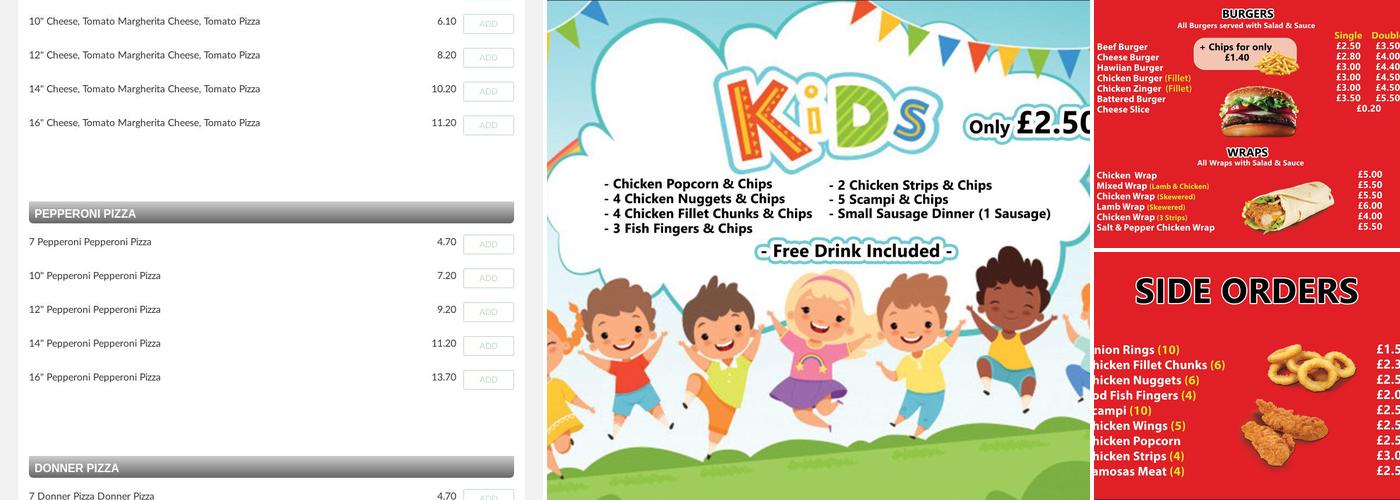 Rough Wood Chippy Menu