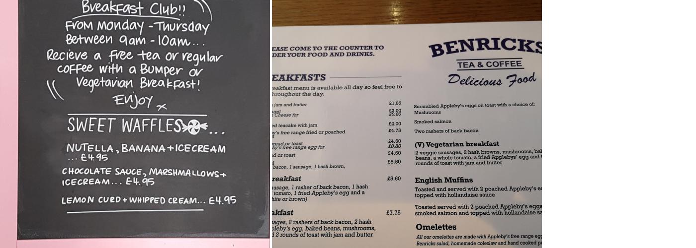 Benricks Menu