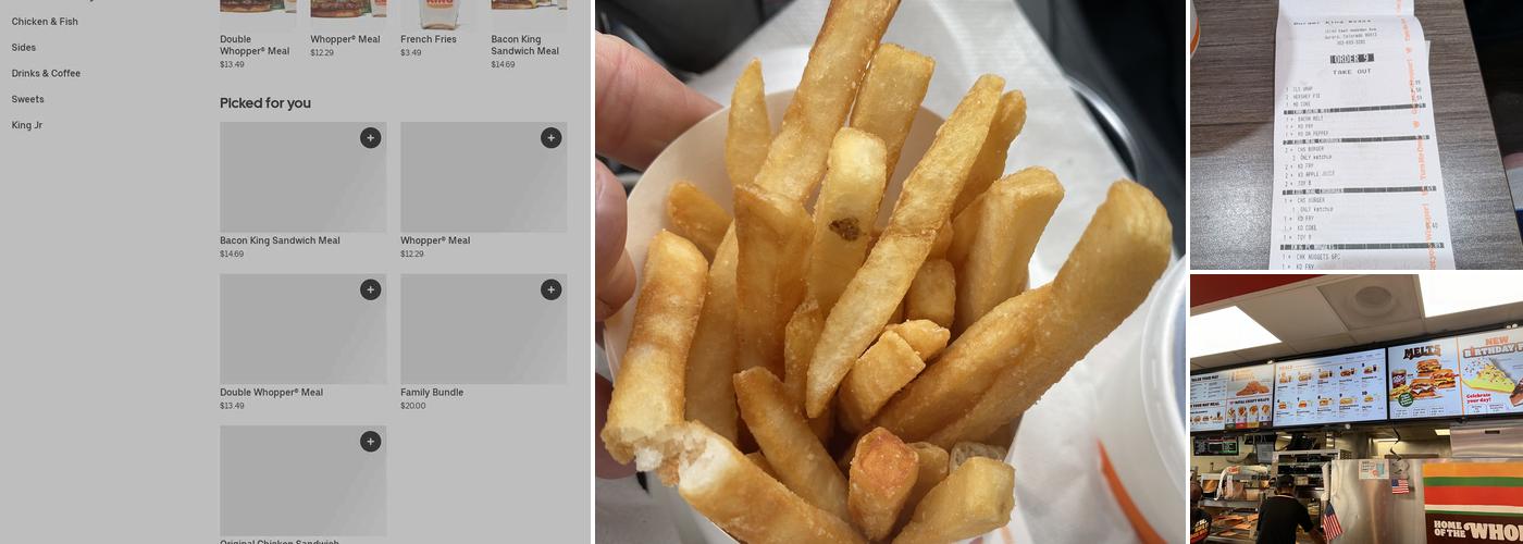 Burger King Menu