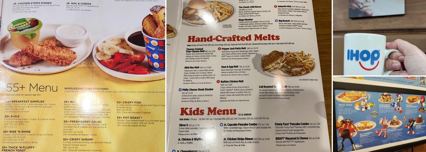 IHOP Menu