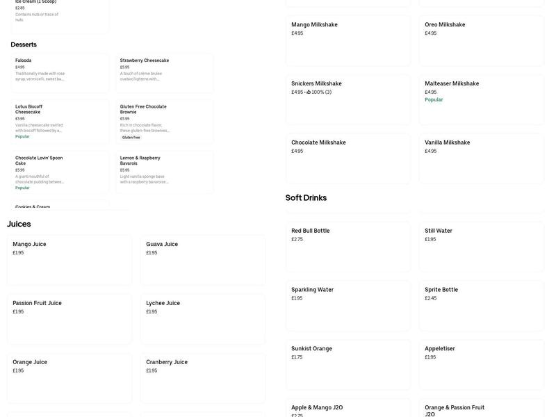 Beef Belly Grill House Menu