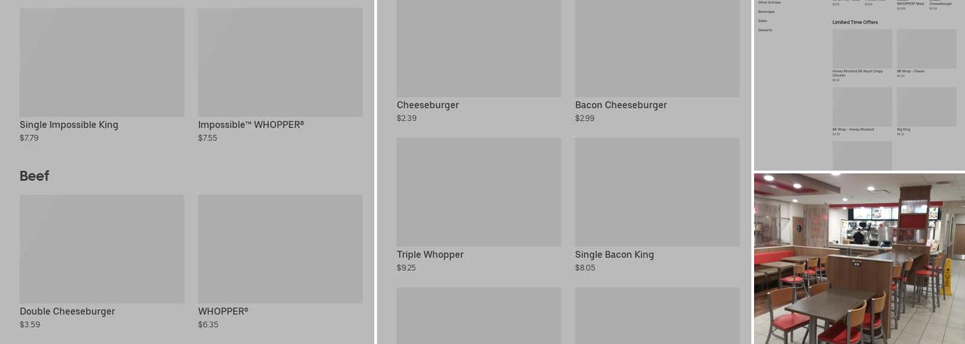 Burger King Menu