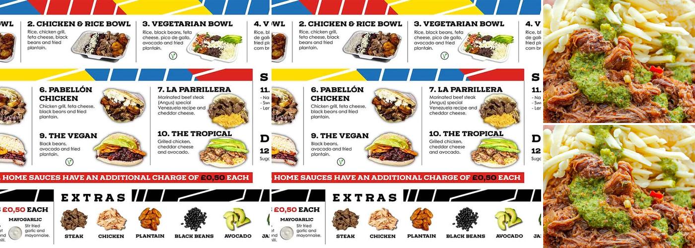 ManaCambs - Arepas Menu