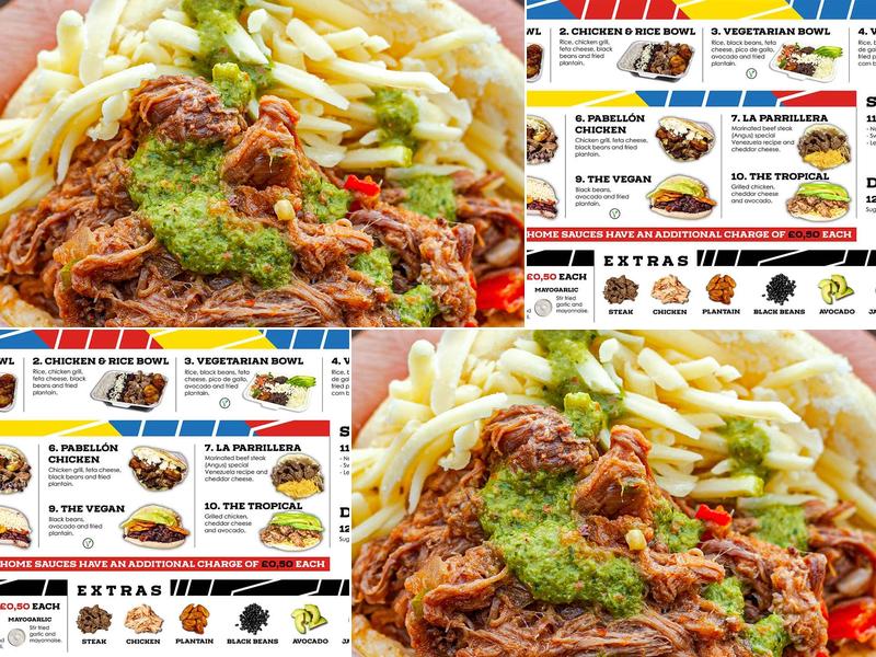 ManaCambs - Arepas Menu