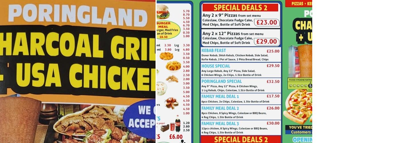 Poringland Charcoal Grill & U S A Chicken