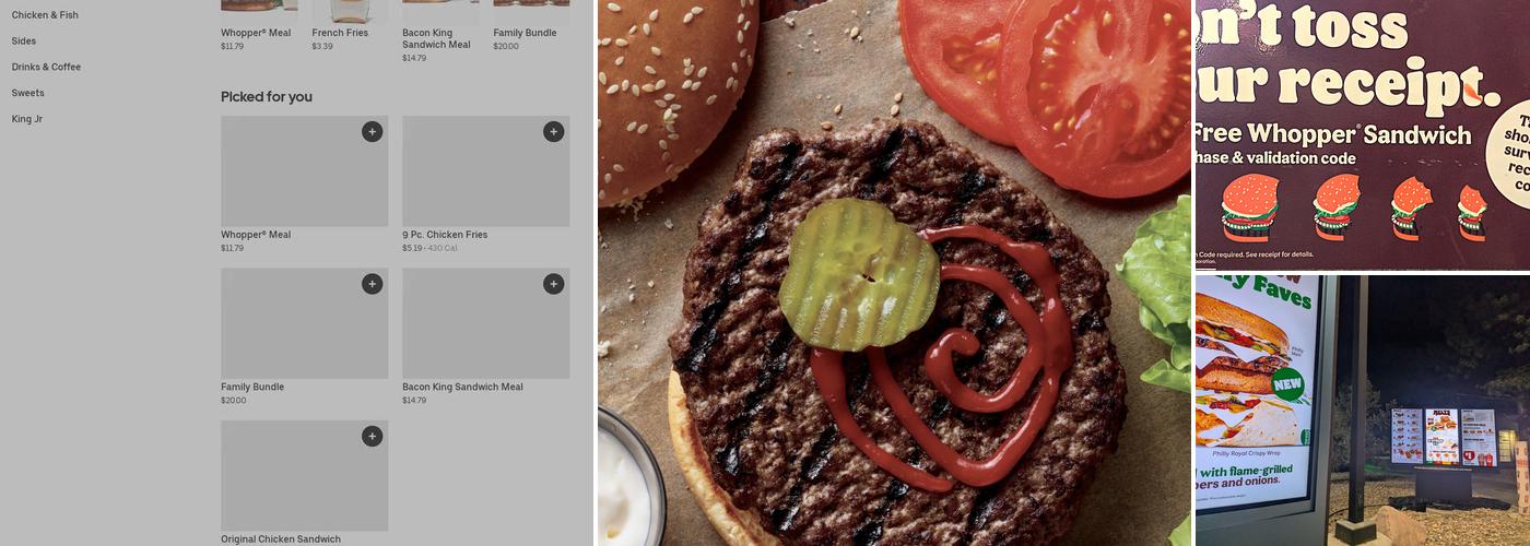 Burger King Menu
