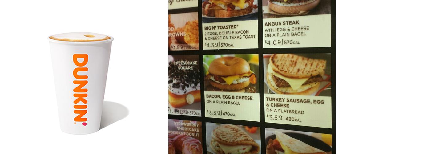 Dunkin' Menu