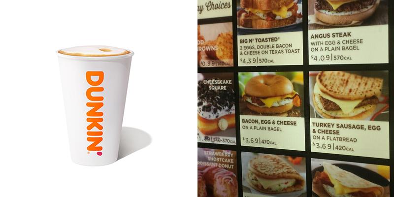 Dunkin' Menu