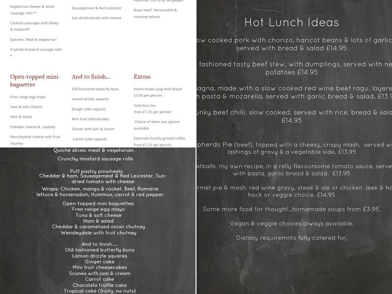 Alatarte Menu