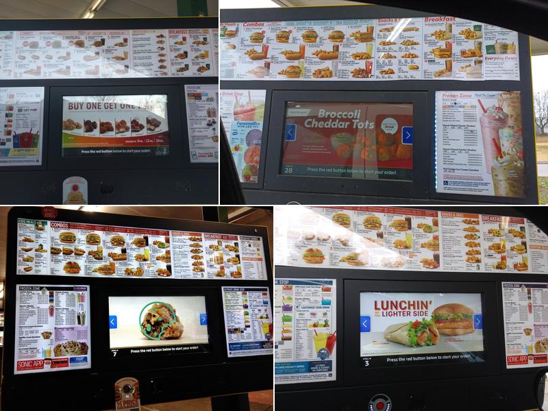 Sonic Drive-In Menu